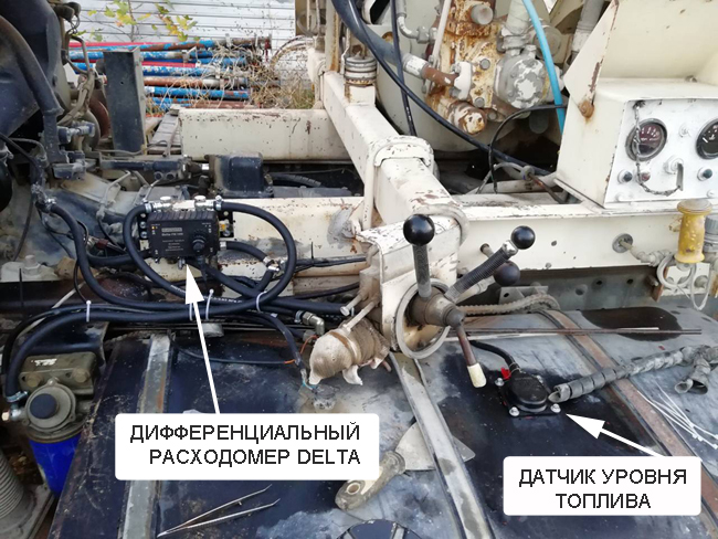 Пример установки расходомера